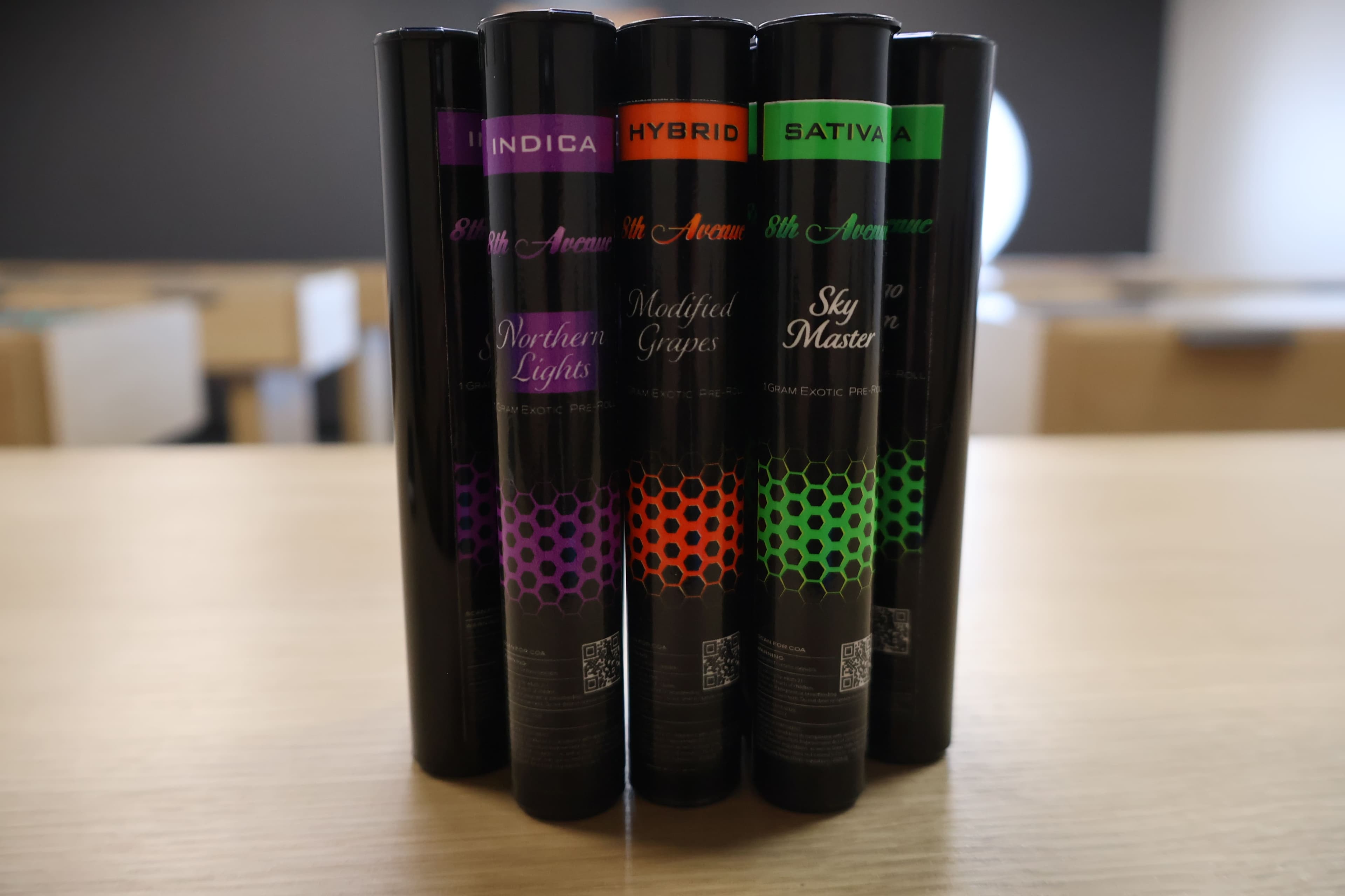 Hand-rolled pre-rolls made from in-house cannabis flower — 8th